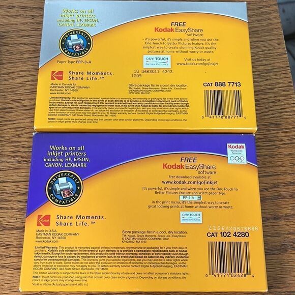 KODAK PREMIUM PICTURE PAPER for Inkjet 150 sheets high gloss-new + bonus - Picture 6 of 6